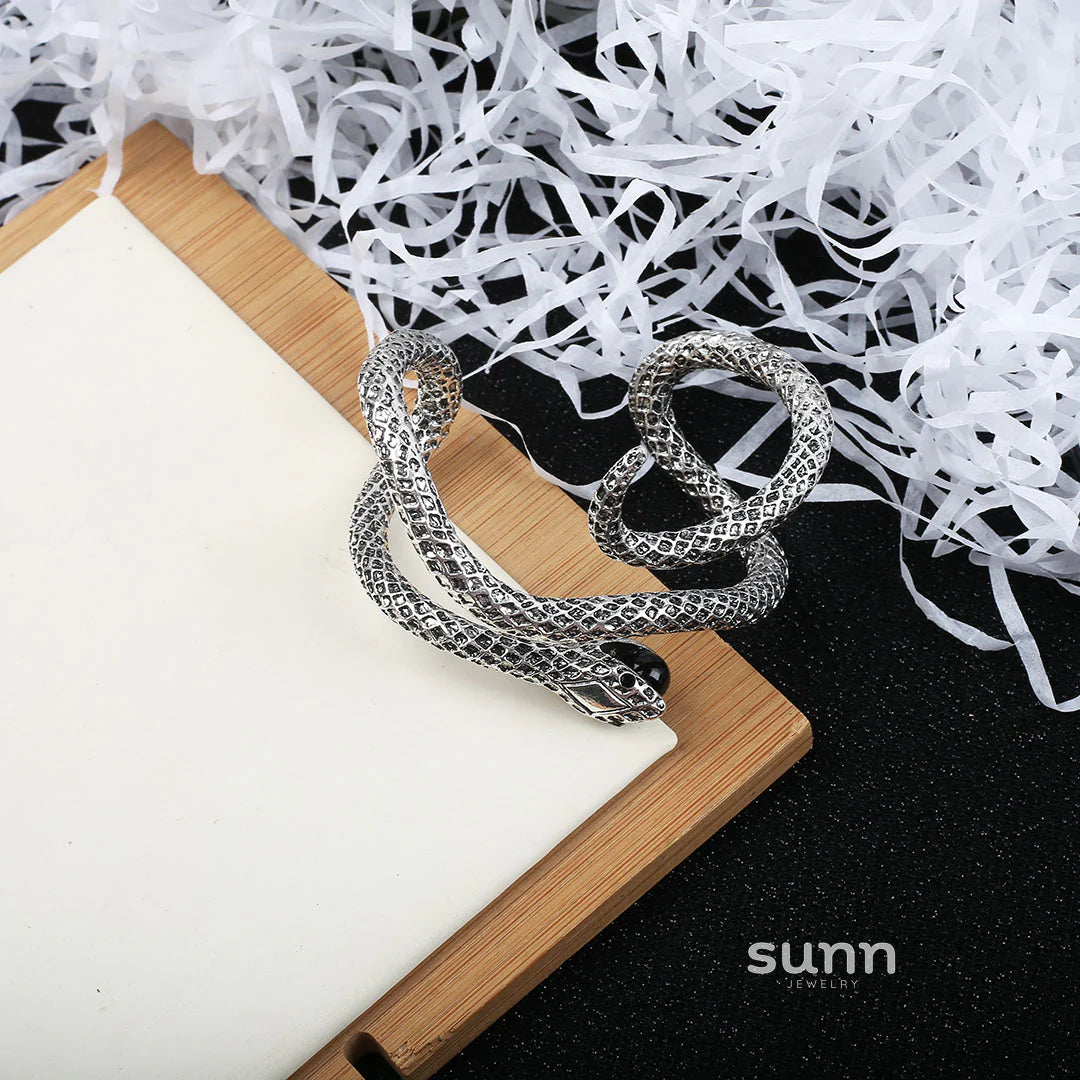 Jacelyn Serpentine Statement Bracelet