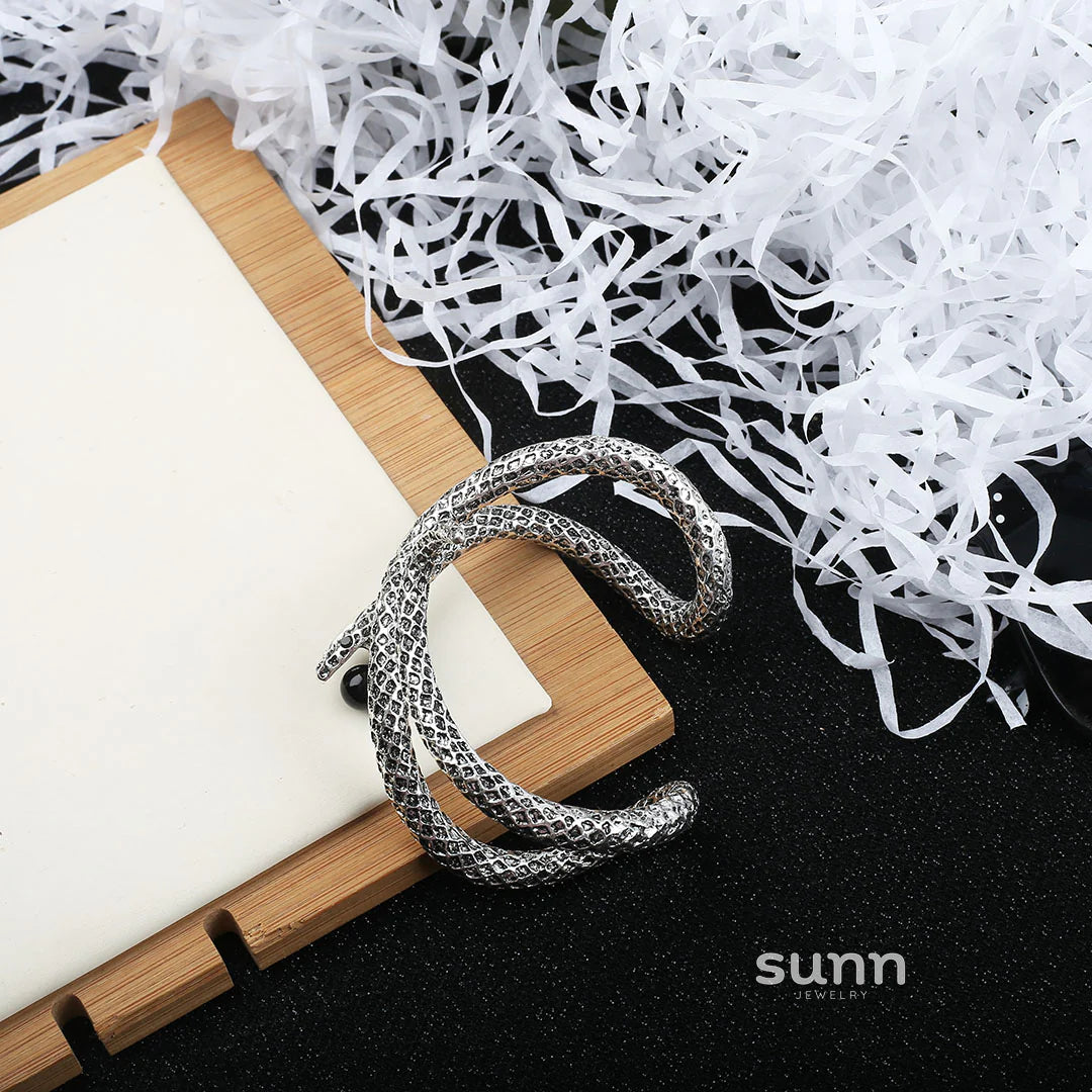 Jacelyn Serpentine Statement Bracelet