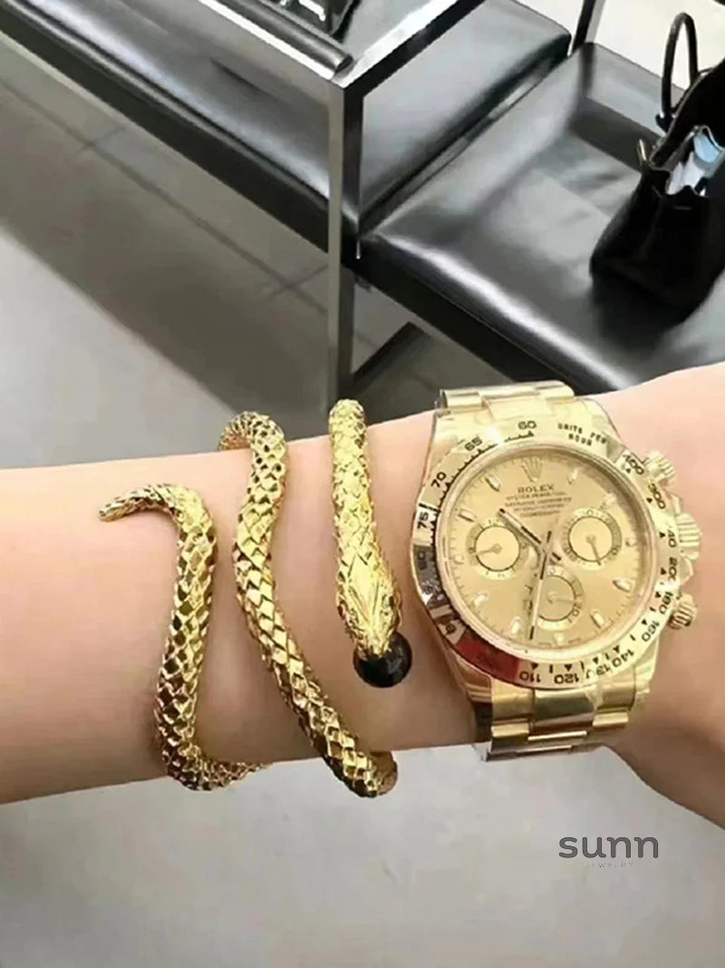 Jacelyn Serpentine Statement Bracelet