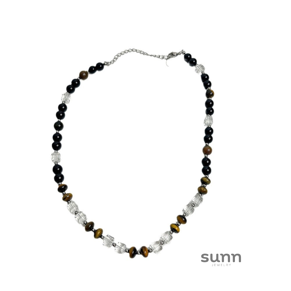 Jacelyn Tiger Eye Crystal Necklace [PRZ4H06Y]