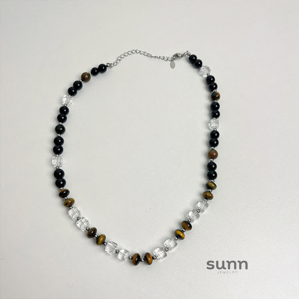 Jacelyn Tiger Eye Crystal Necklace [XUS6RQIC]