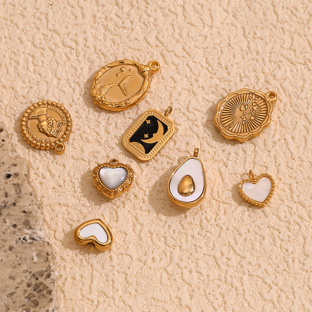 Jacie Geometric Gold Charms [8YRBO5H8]