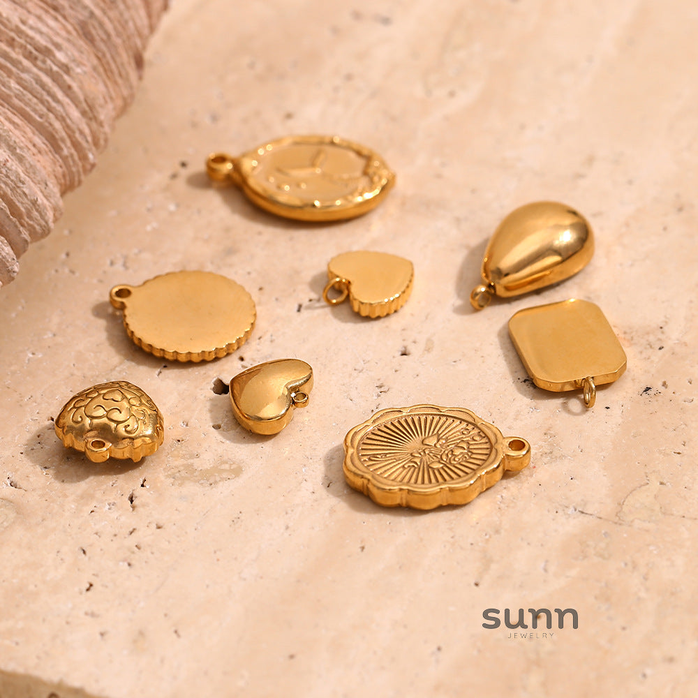 Jacie Geometric Gold Charms [DJGHH02S]