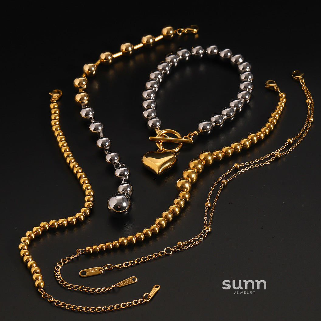 Jackeline Layered Charm Bracelet Set [GF992ODN]