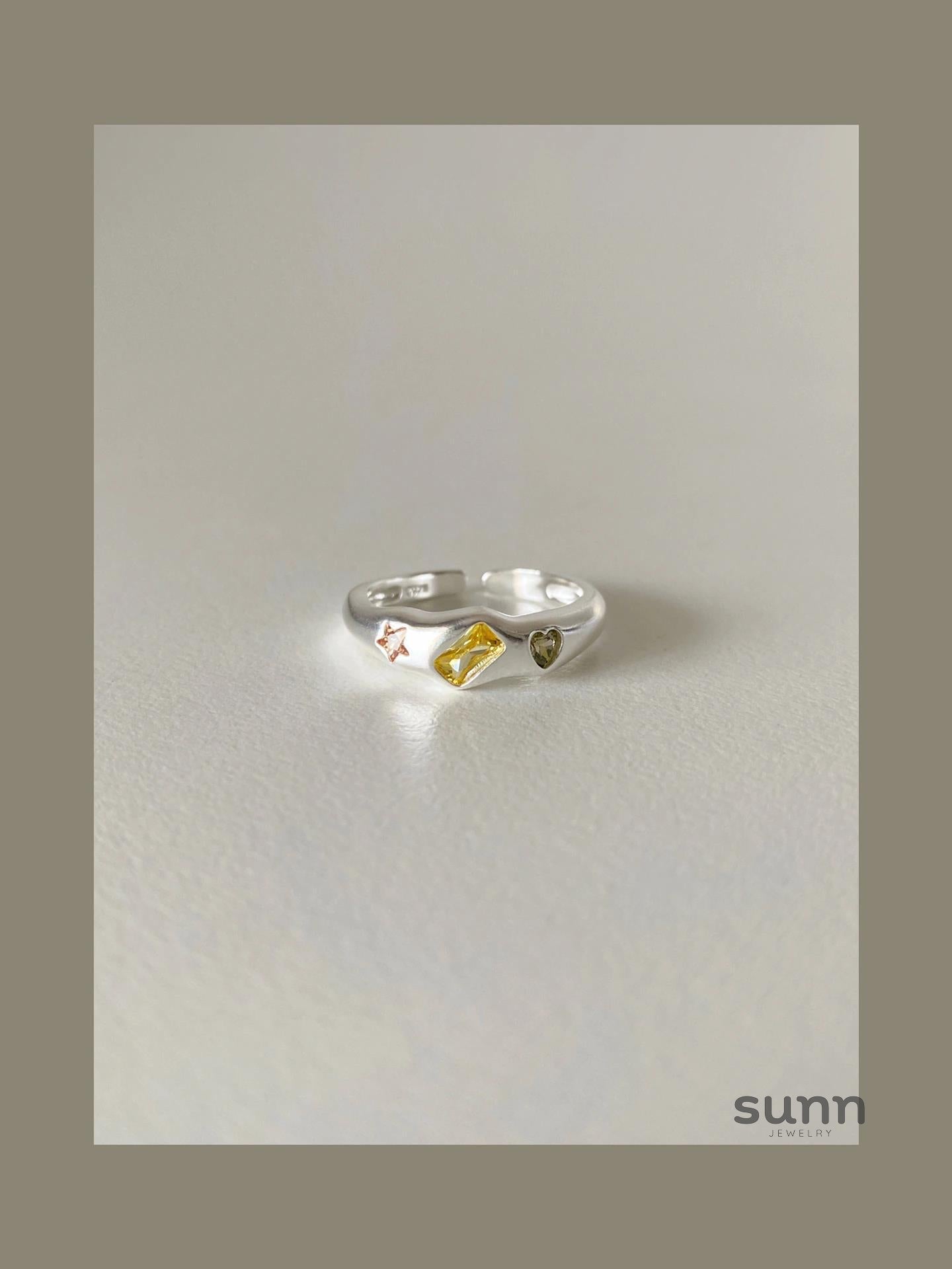 Jacklyn Dainty Silver Open Rings [7842DC7J]