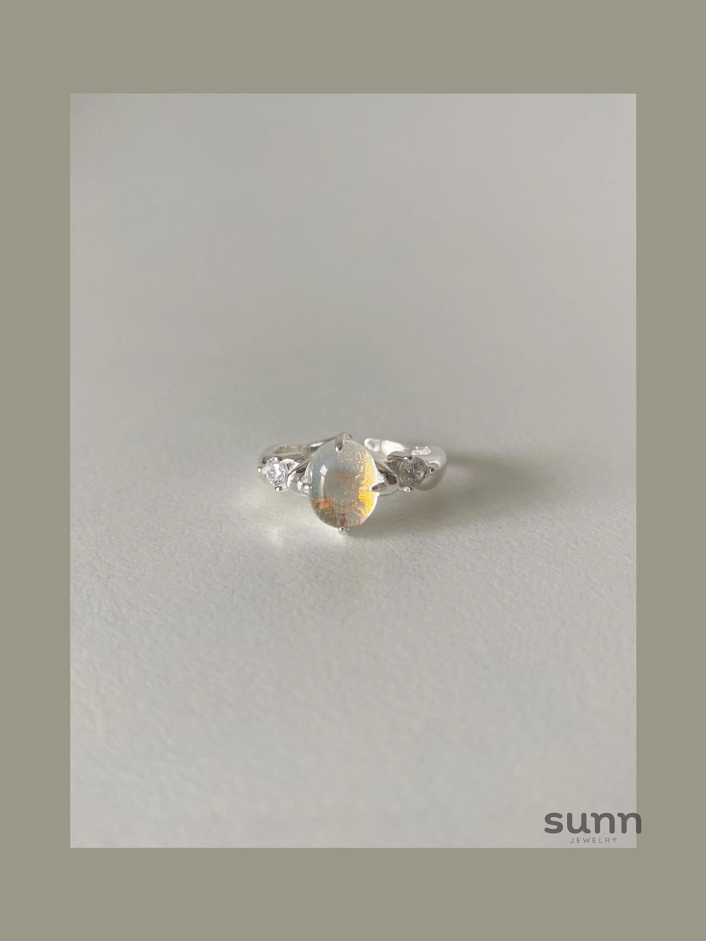 Jacklyn Dainty Silver Open Rings [14R12HAM]