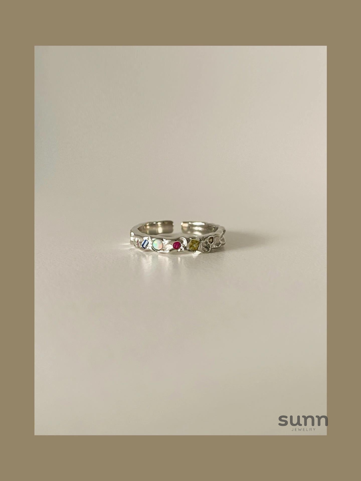 Jacklyn Dainty Silver Open Rings [OU83MX49]