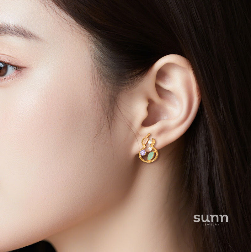 Jaclyn Colorful Gourd Earrings [ZC7TXY6T]