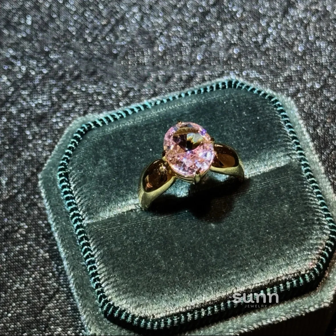 Jadalyn Pink Starburst Ring