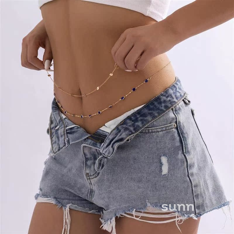 Jade Layered Zircon Body Chain