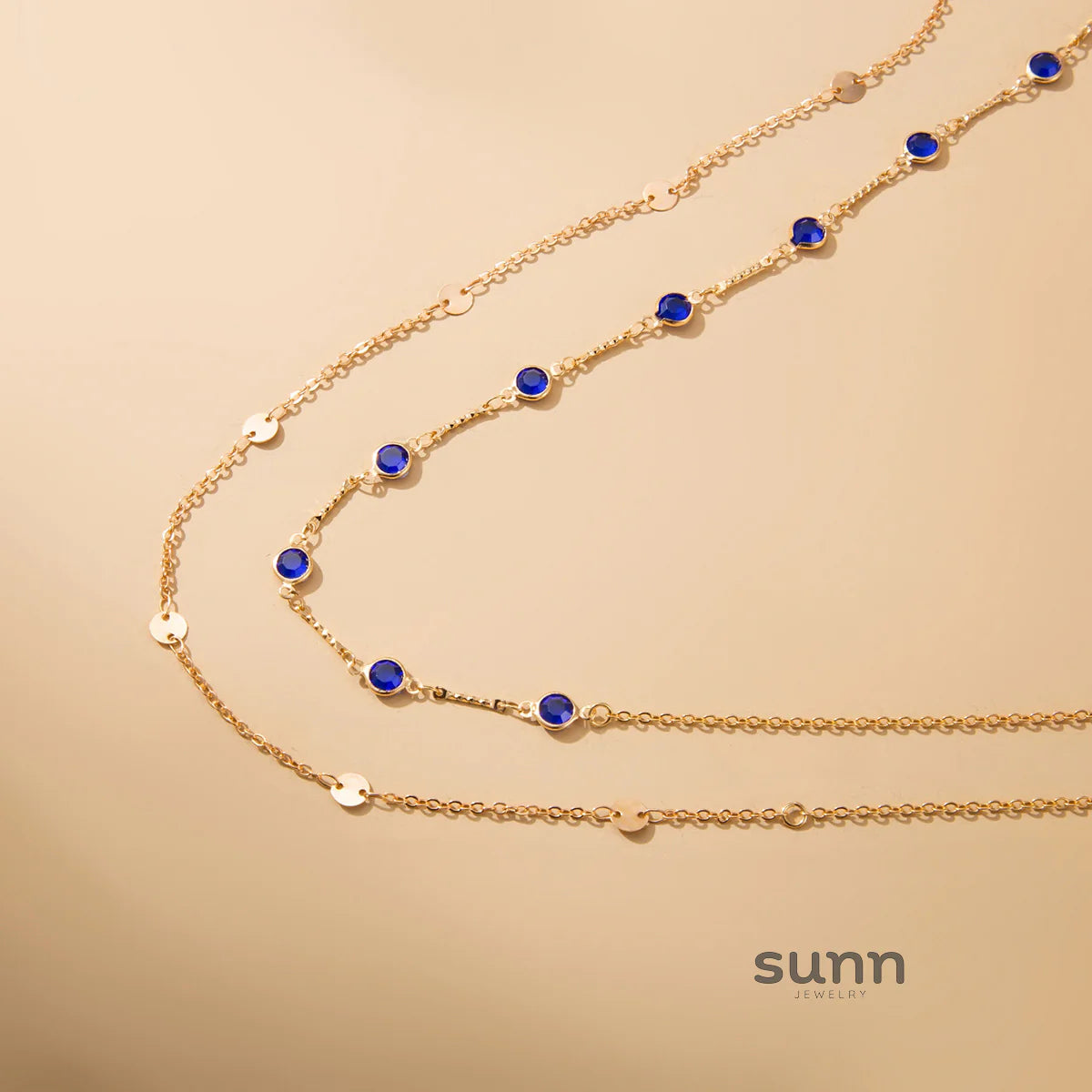 Jade Layered Zircon Body Chain
