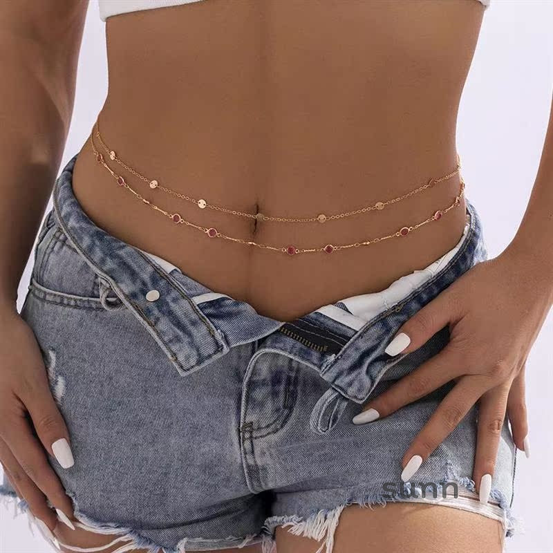Jade Layered Zircon Body Chain