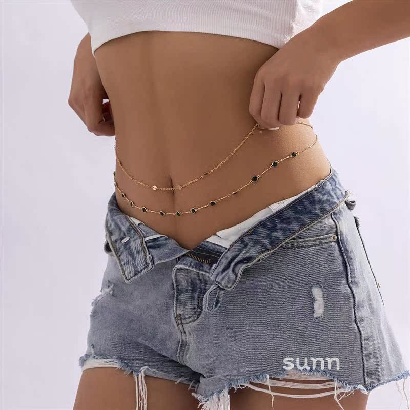 Jade Layered Zircon Body Chain