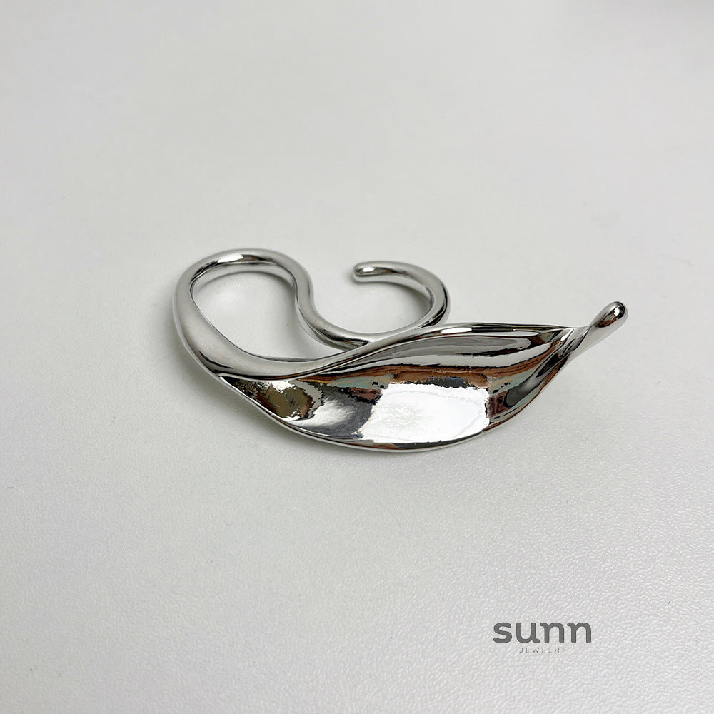 Jade Sculptural Leaf Ring [JCUUUQN5]