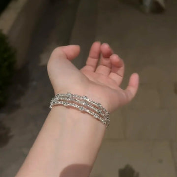 Jadelynn Silver Zircon Cuff