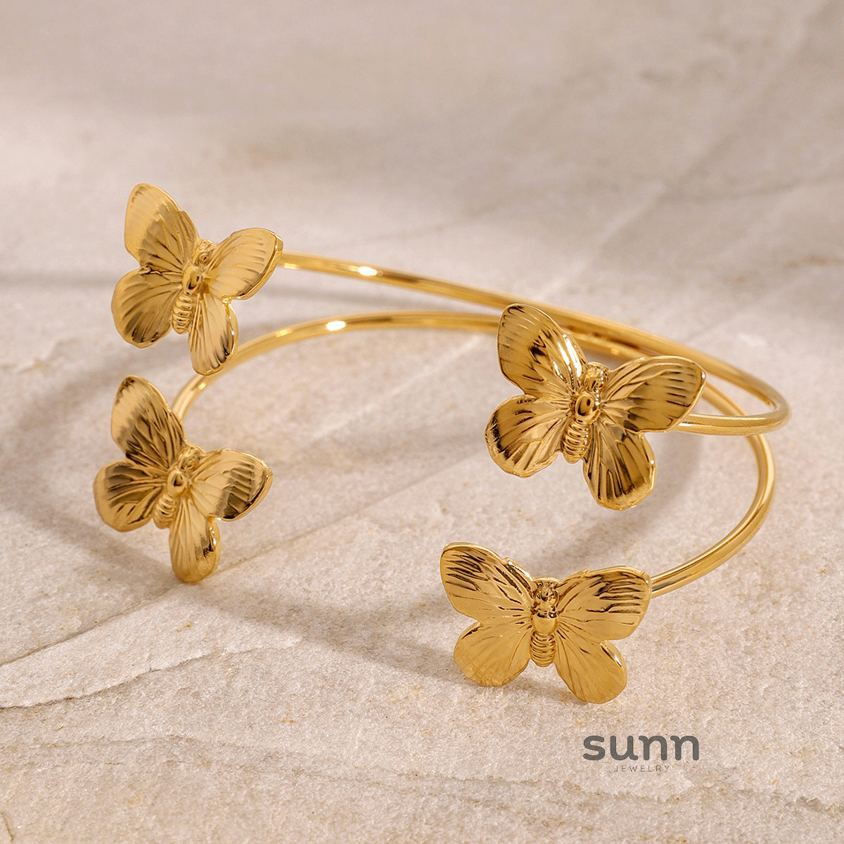 Jadyn Gold Butterfly Cuff [UE482DEJ]