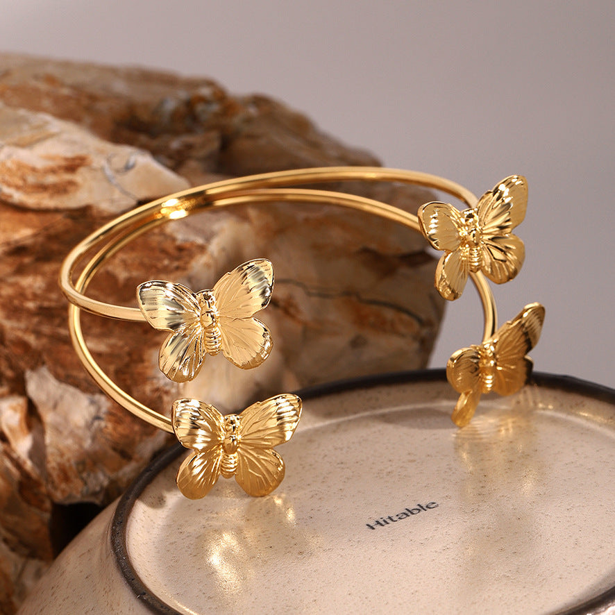 Jadyn Gold Butterfly Cuff [HQDSCJ2M]