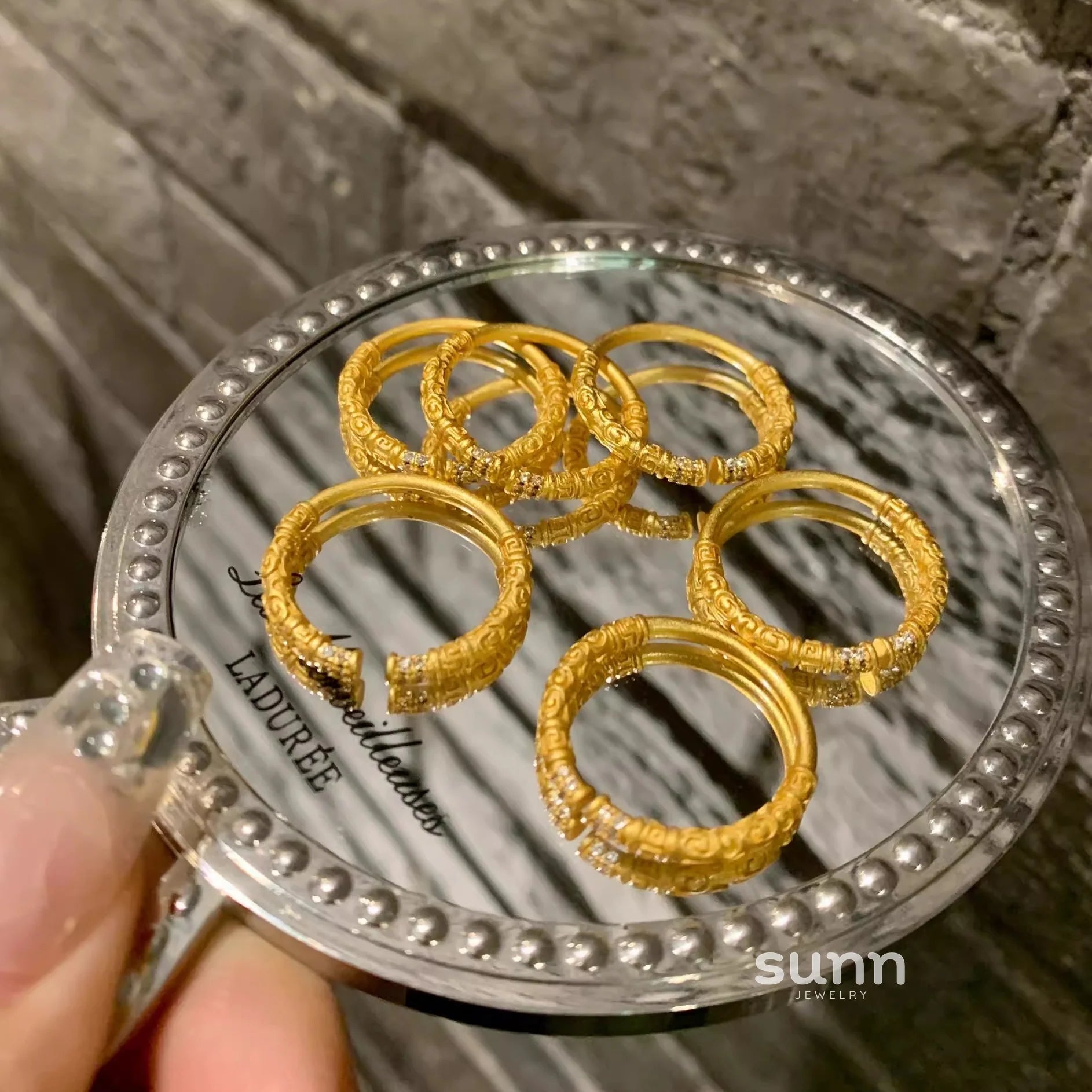 Jae Golden Cudgel Open Ring