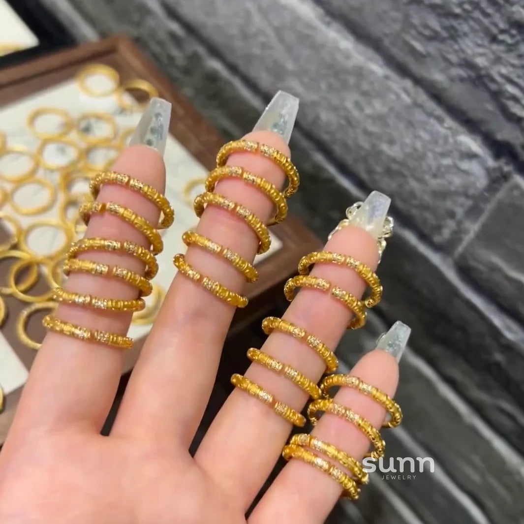 Jae Golden Cudgel Open Ring