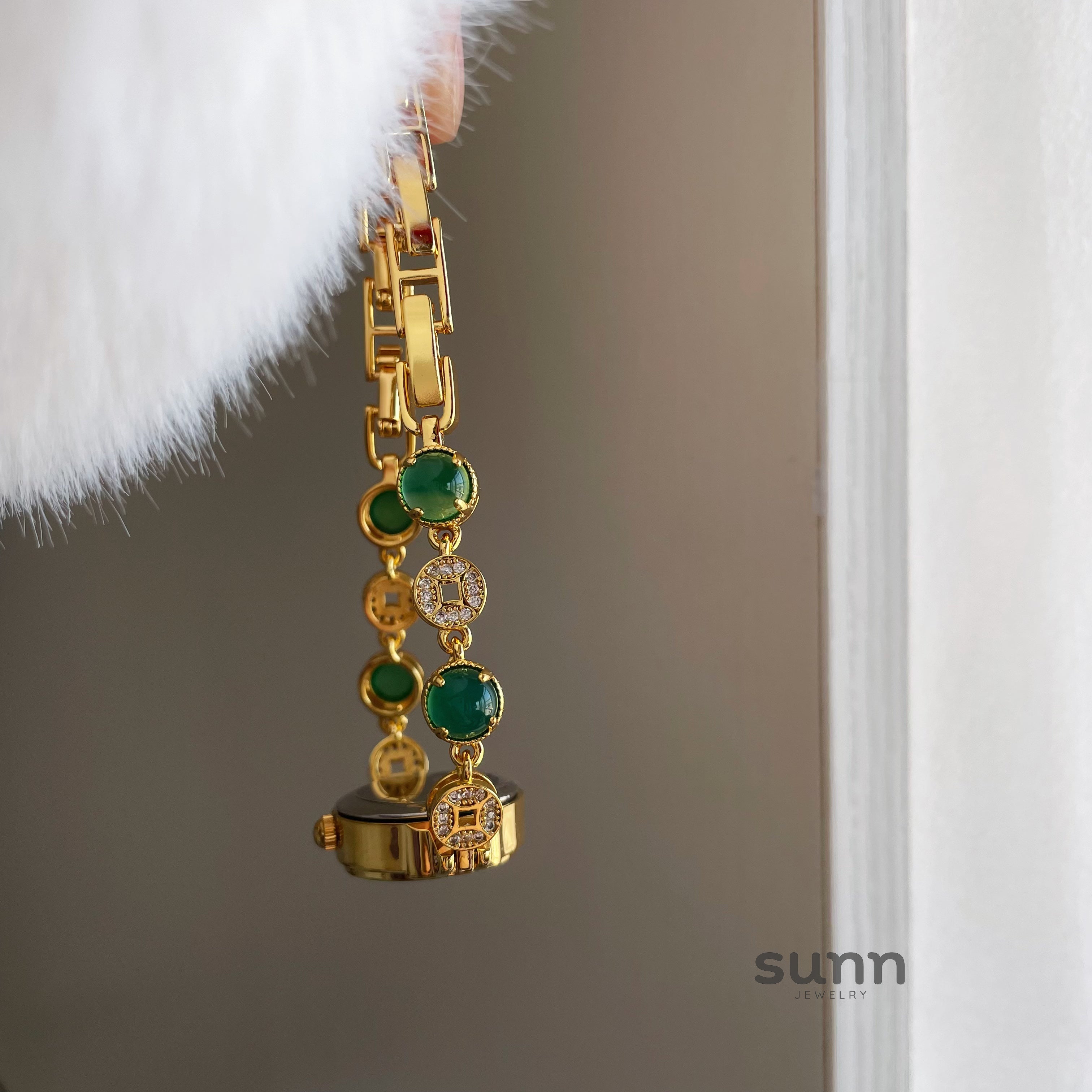 Jaeda Emerald Link Watch [7Y3N95NH]