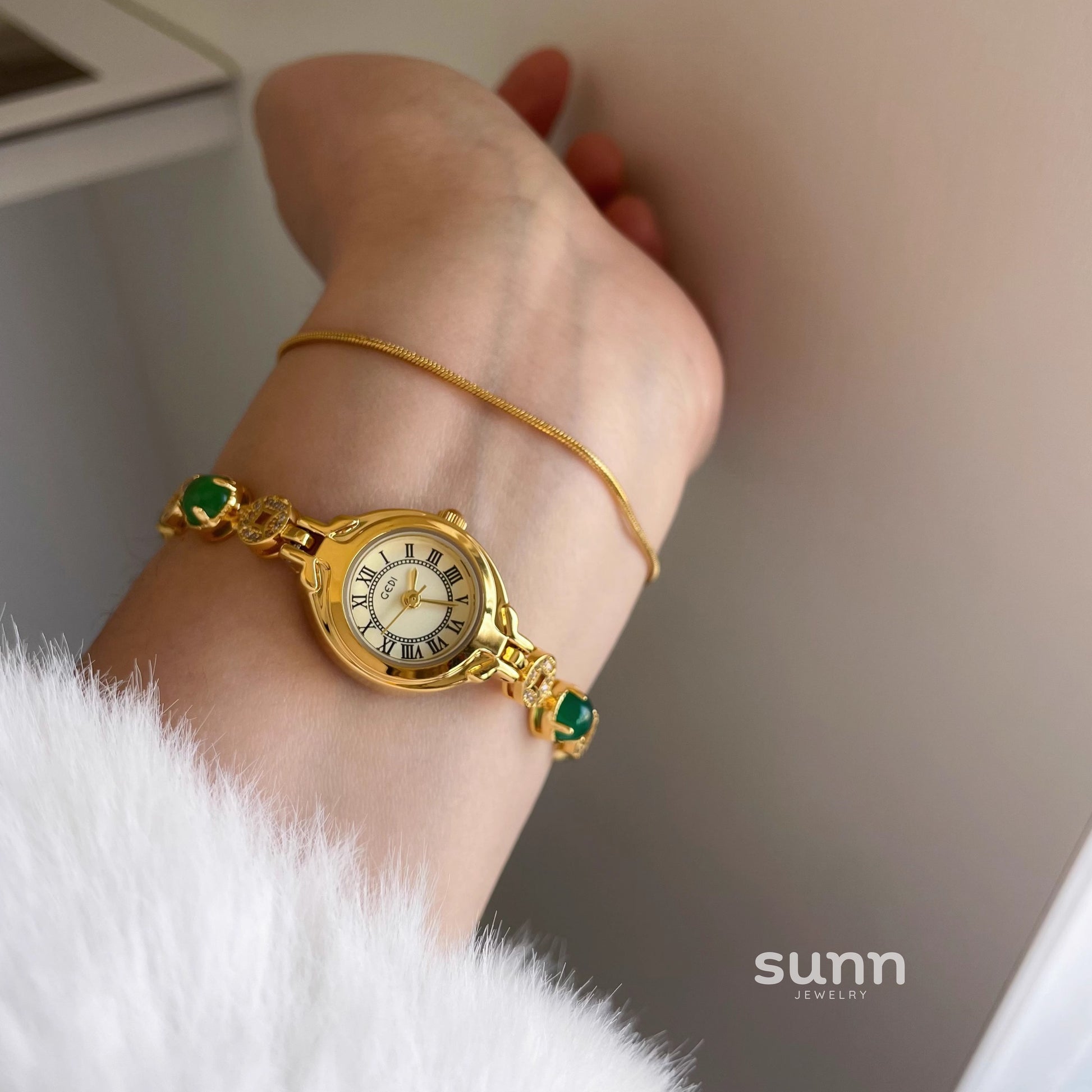 Jaeda Emerald Link Watch [VB2014E0]