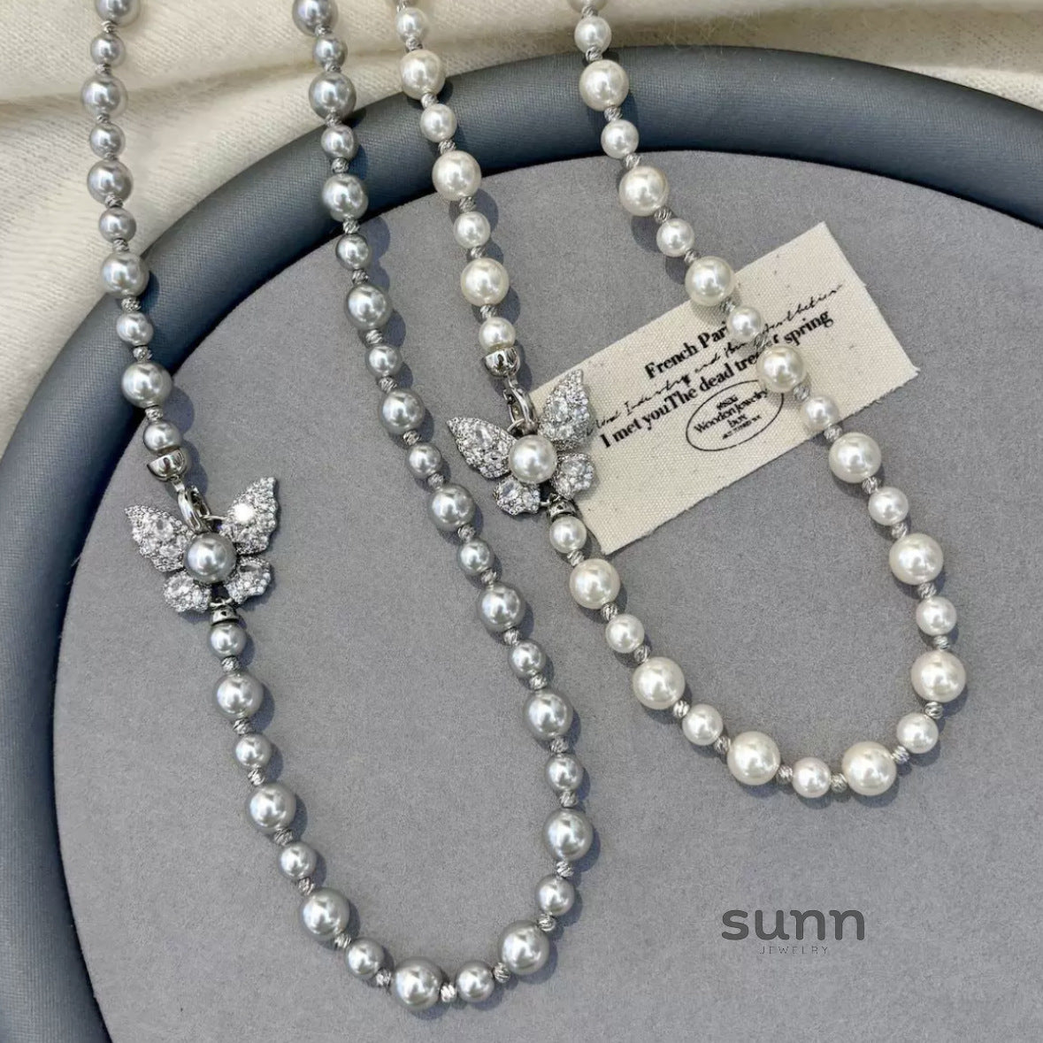 Jaela Butterfly Pearl Necklace [SZ5UEEYY]