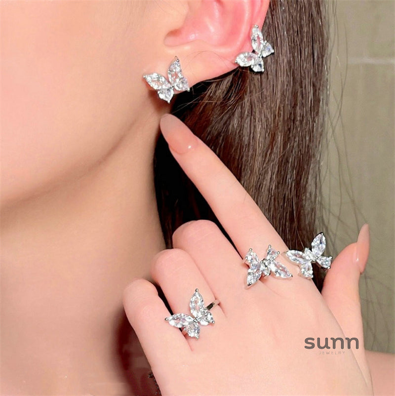 Jaelah Zircon Butterfly Jewelry [9H0FVA3F]