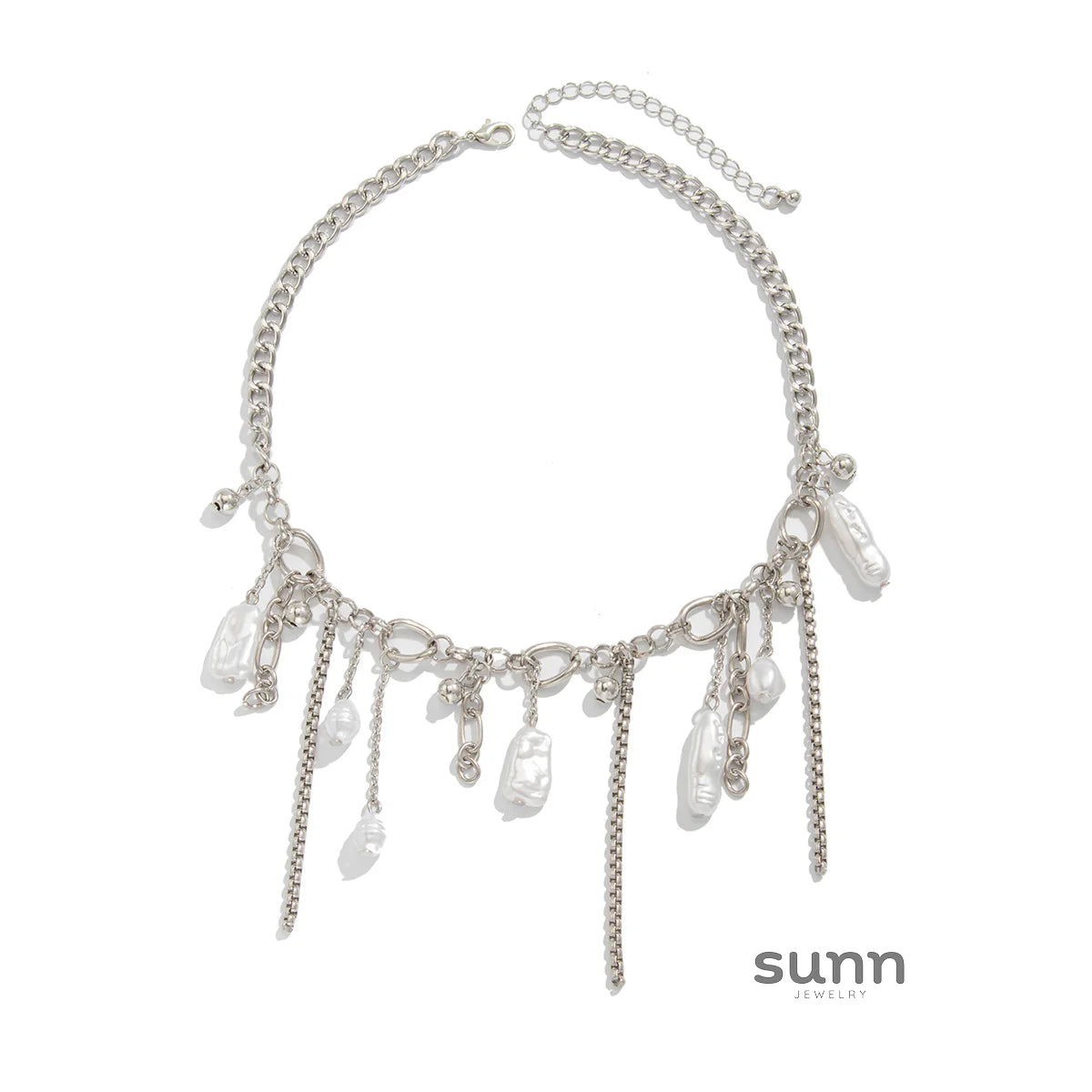 Jaide Layered Pearl Tassel Necklace