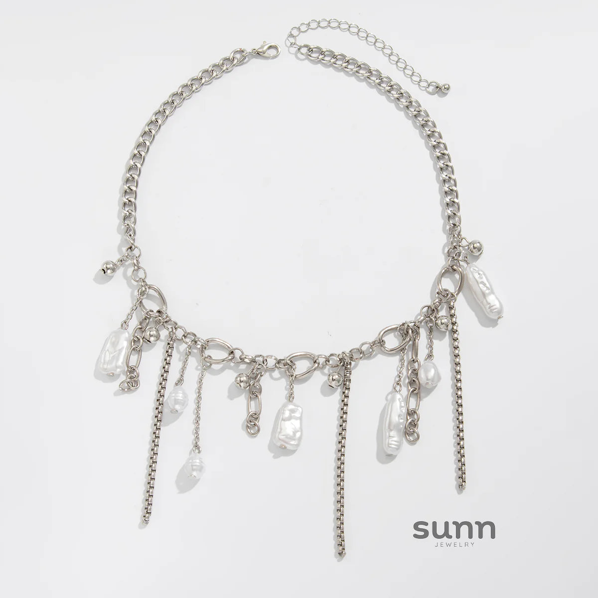 Jaide Layered Pearl Tassel Necklace