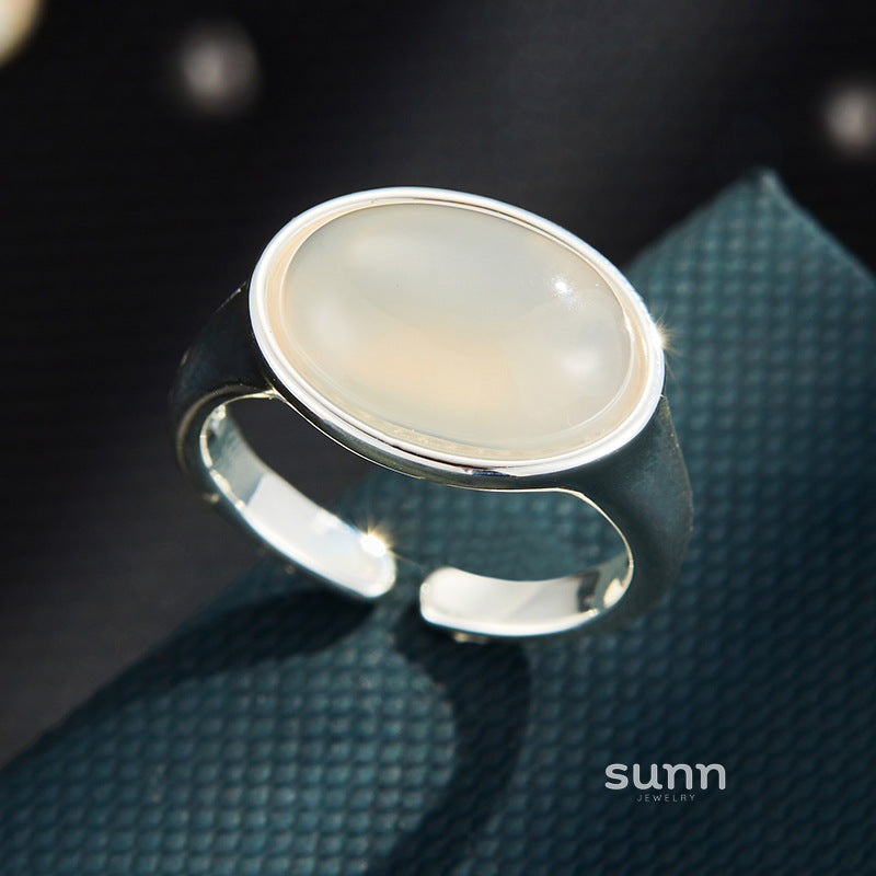Jaiden Agate Aventurine Oval Ring [AVQ0M47X]