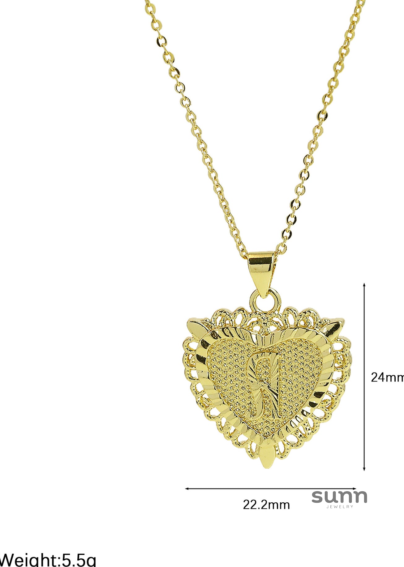 Jaidyn Dainty Initial Necklace [HVATPIPJ]