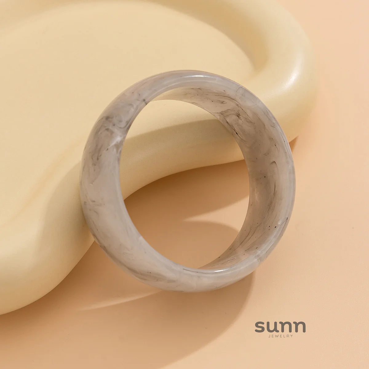 Jaidyn Swirl Acrylic Cuff Bracelet