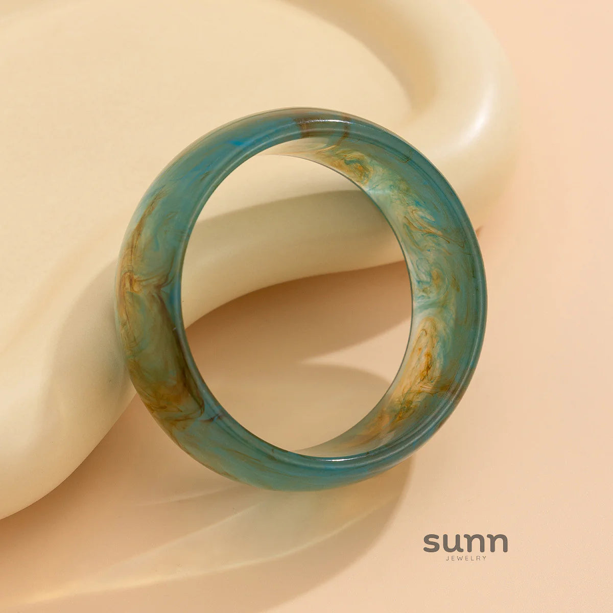 Jaidyn Swirl Acrylic Cuff Bracelet