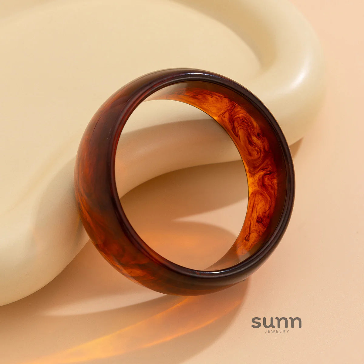 Jaidyn Swirl Acrylic Cuff Bracelet