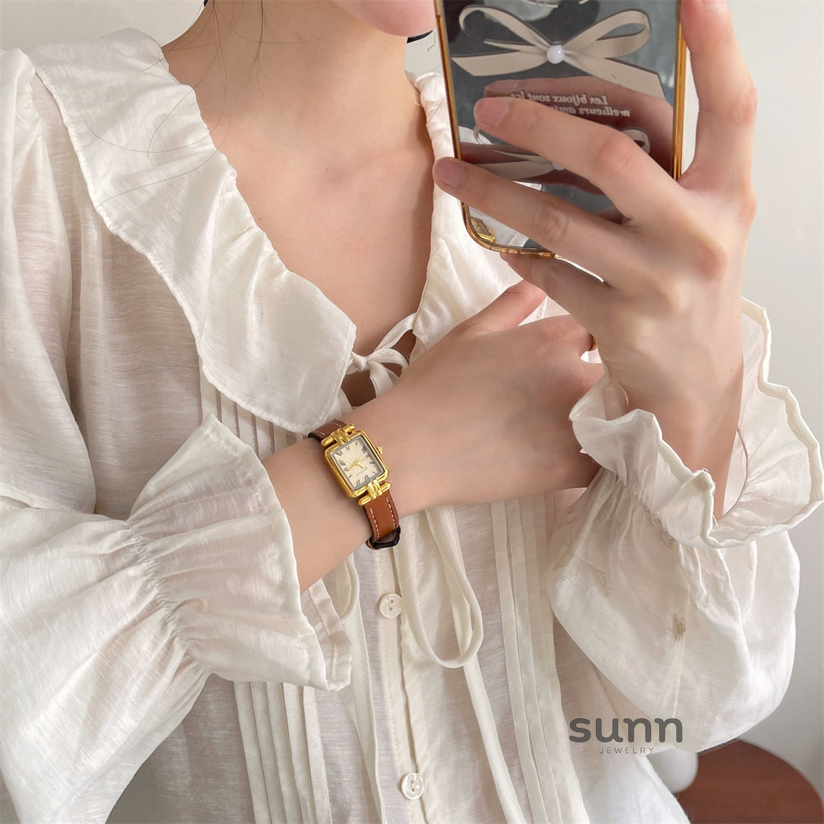 Jailyn Petite Square Watch [A9VRREWO]