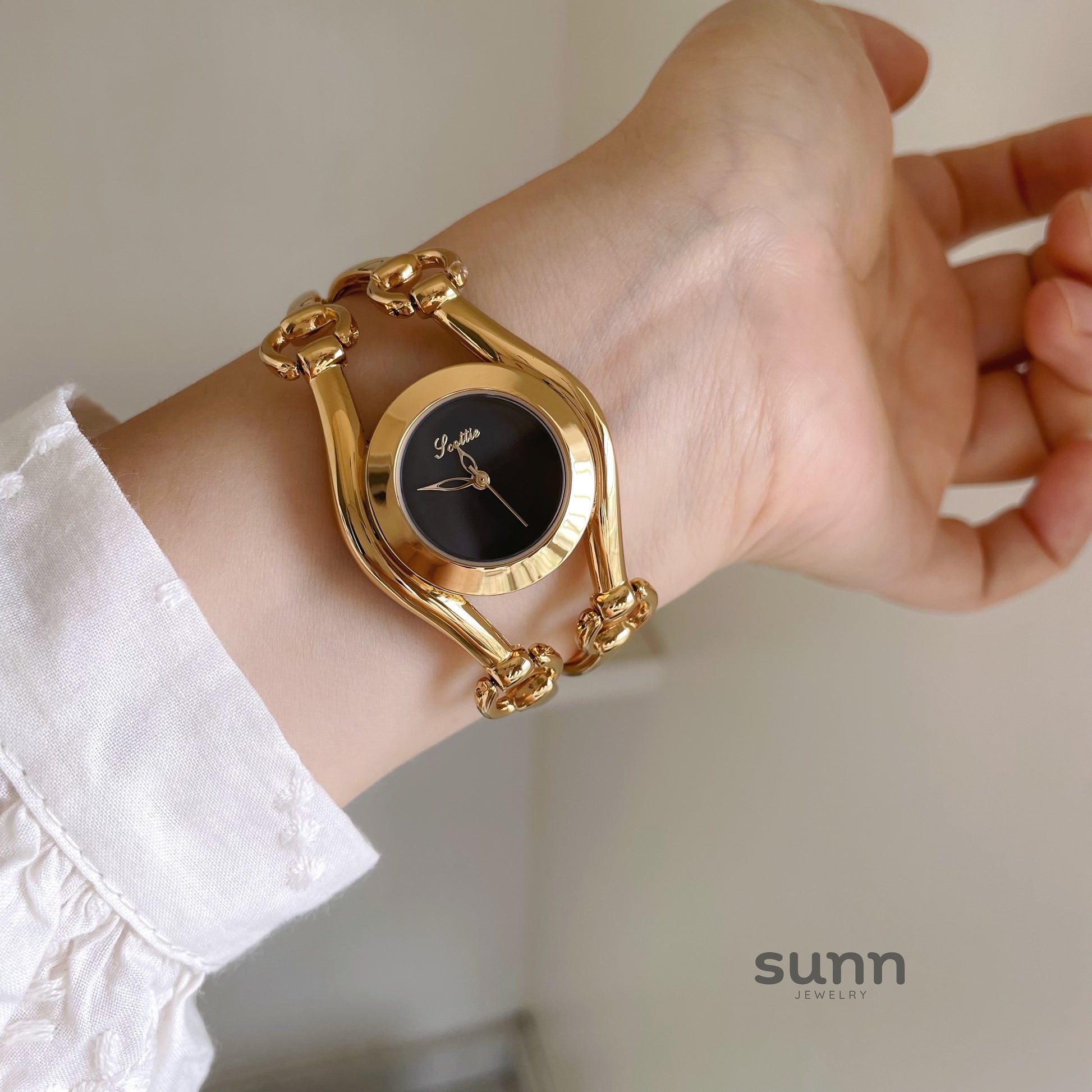 Jaime Gold Bracelet Watch [6R6E01K0]