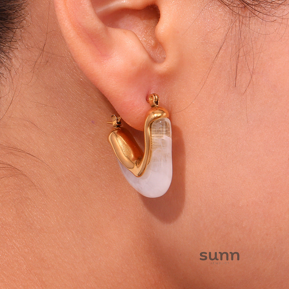 Jaimee Geometric Drop Earrings [8CU8D3N6]