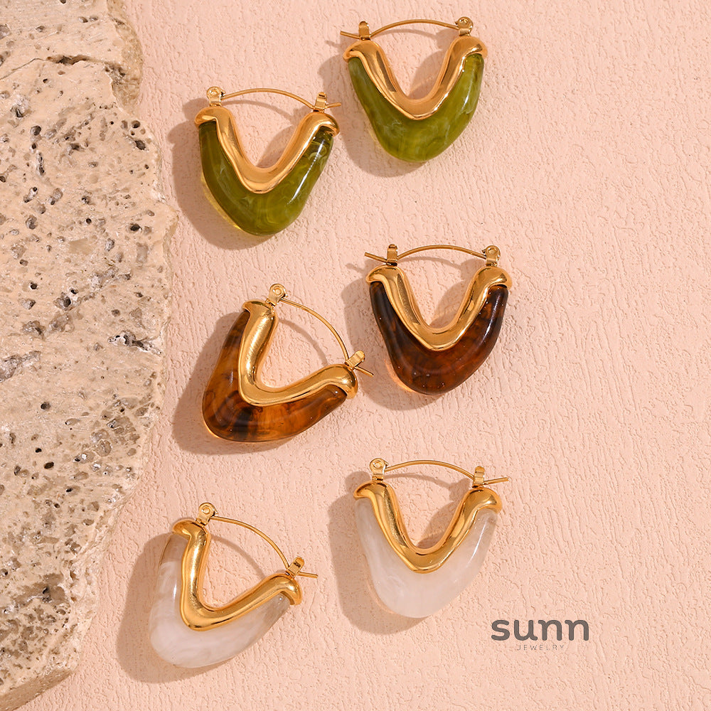Jaimee Geometric Drop Earrings [VWC54NR3]