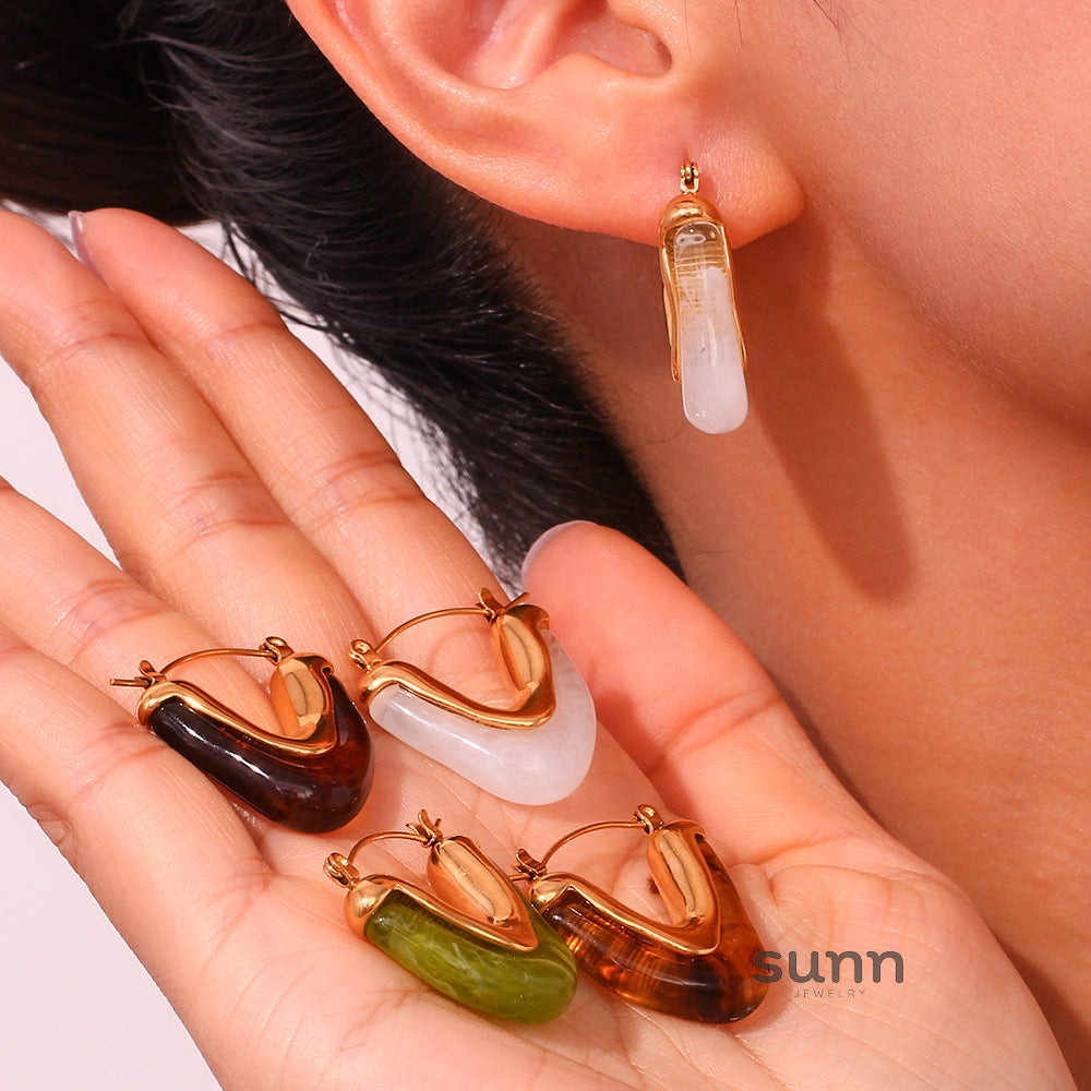 Jaimee Geometric Drop Earrings [LAZHA99R]