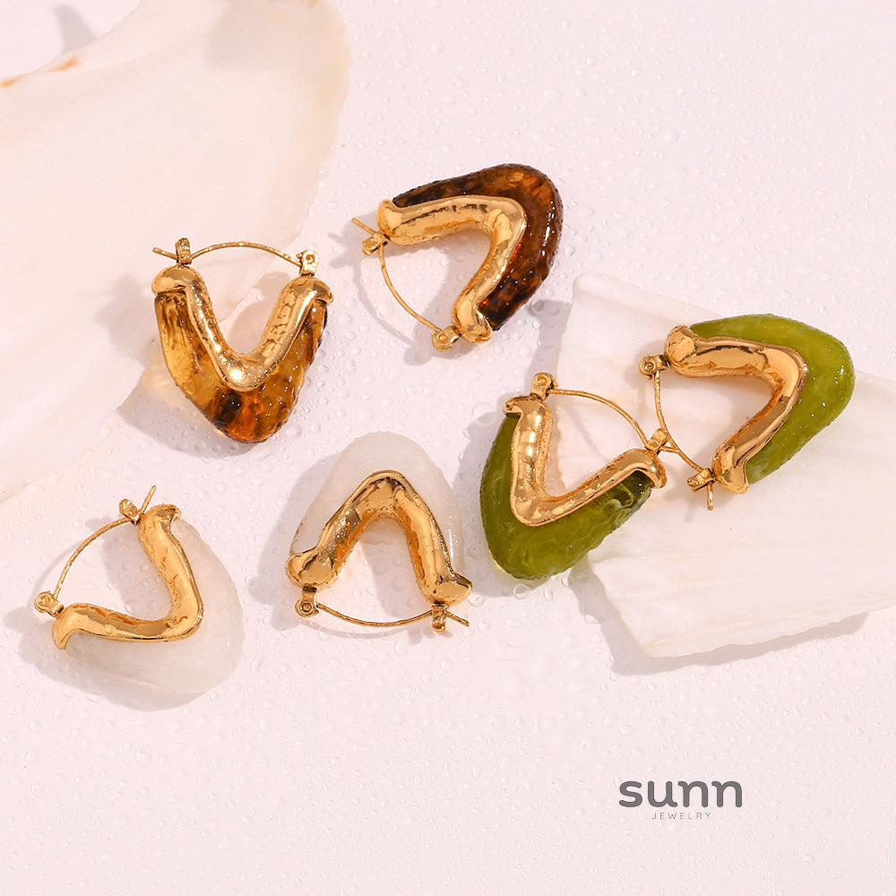 Jaimee Geometric Drop Earrings [0RWG2HNX]