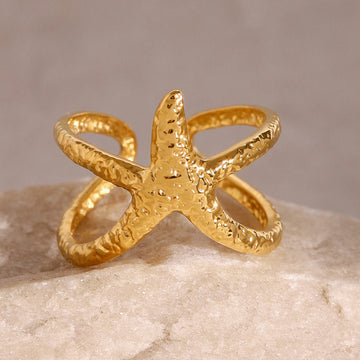 Jaiyana Starfish Open Ring [0LKN6EGR]