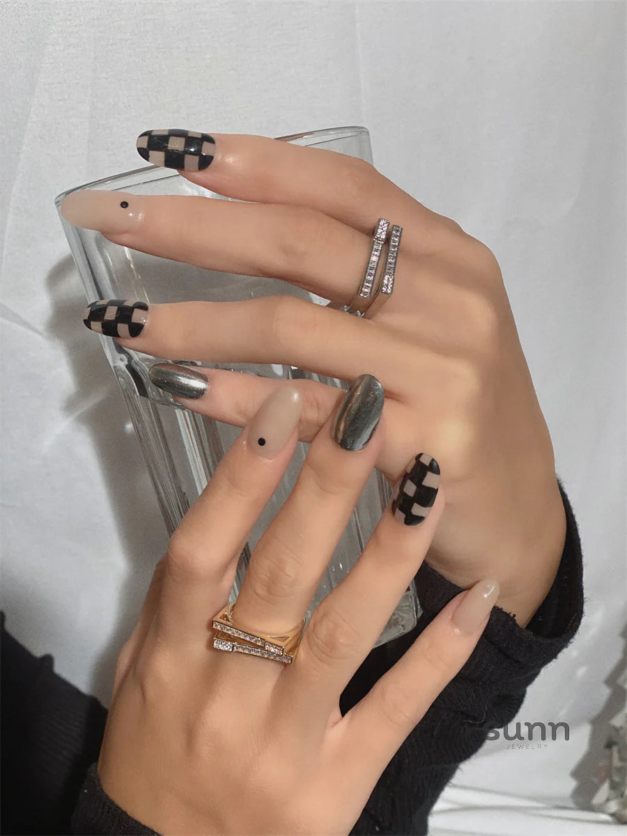 Jala Layered Zirconia Ring