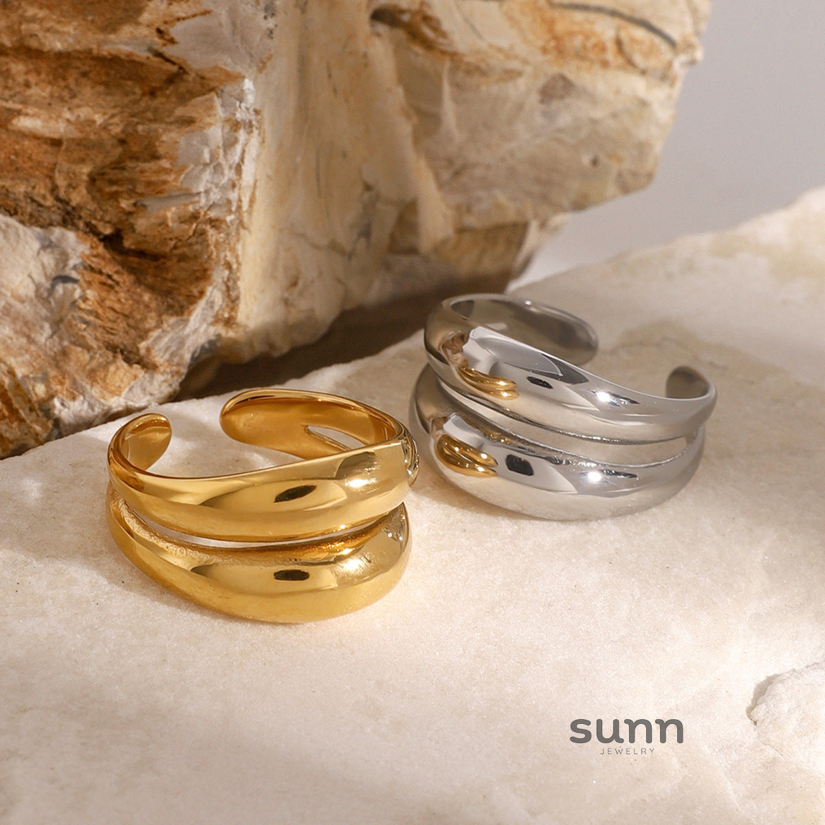 Jalaya Sculpted Layered Ring [807JD1QI]