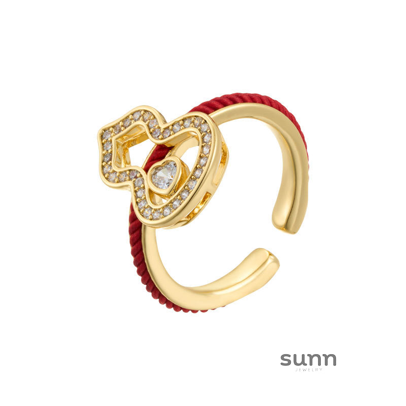 Jalayah Red String Gourd Ring [BHY2BHGJ]