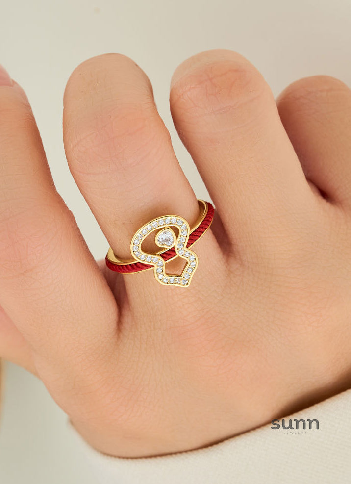 Jalayah Red String Gourd Ring [1E9Q9NU1]