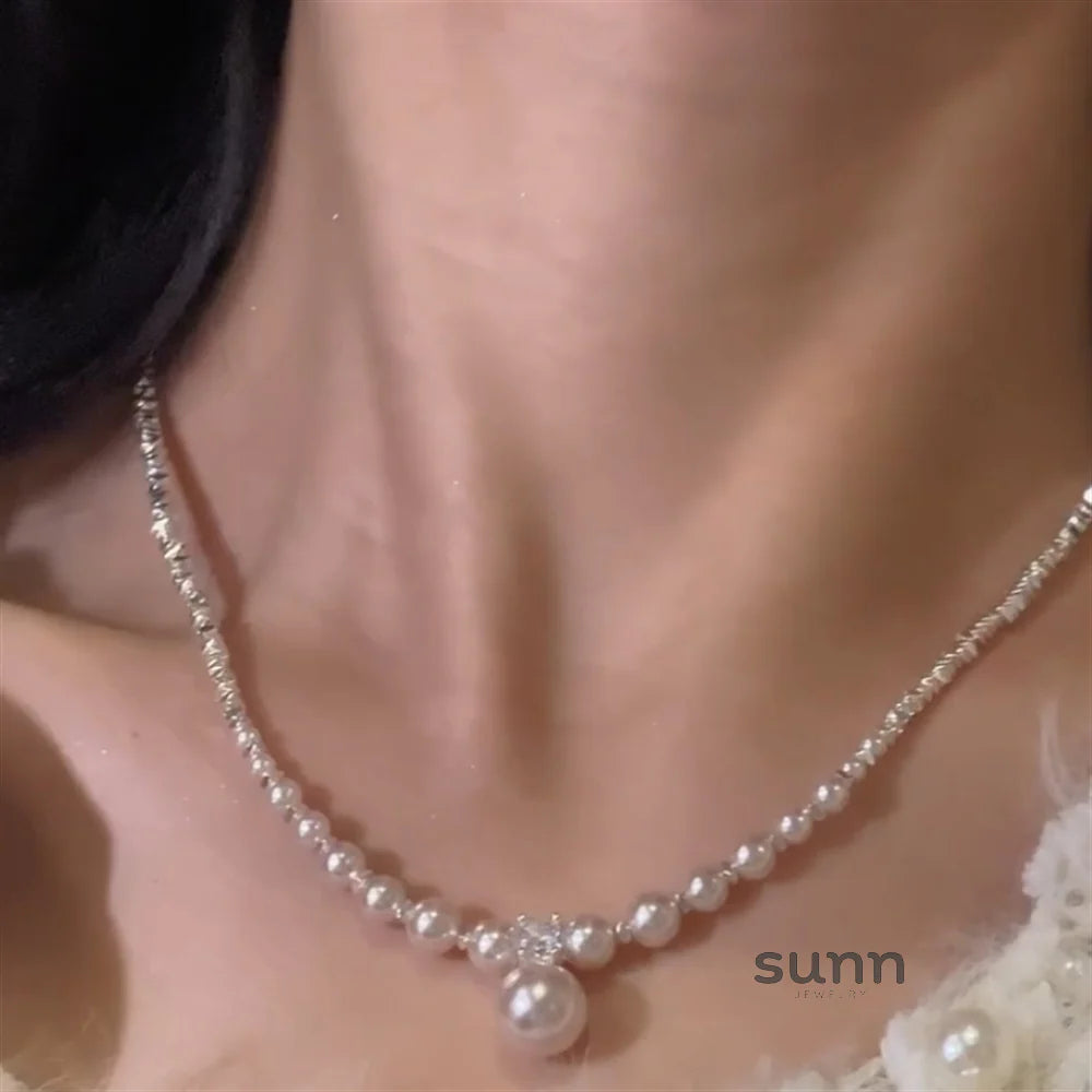 Jalena Delicate Pearl Necklace