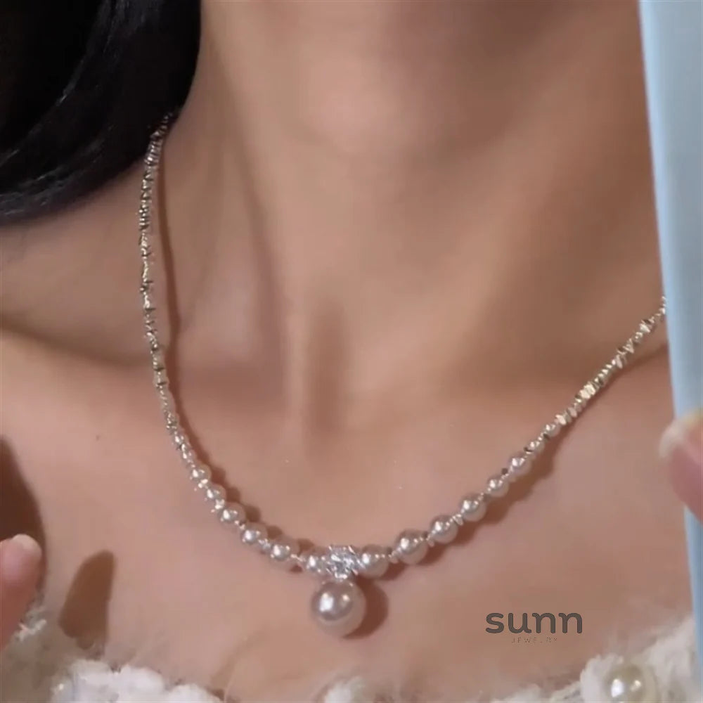 Jalena Delicate Pearl Necklace