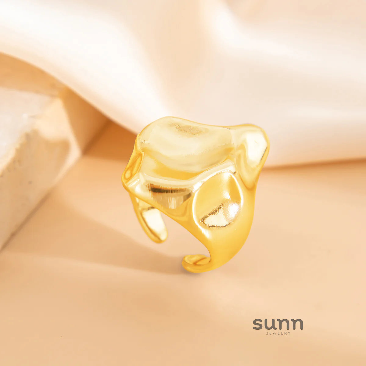 Jalia Sculptural Band Ring