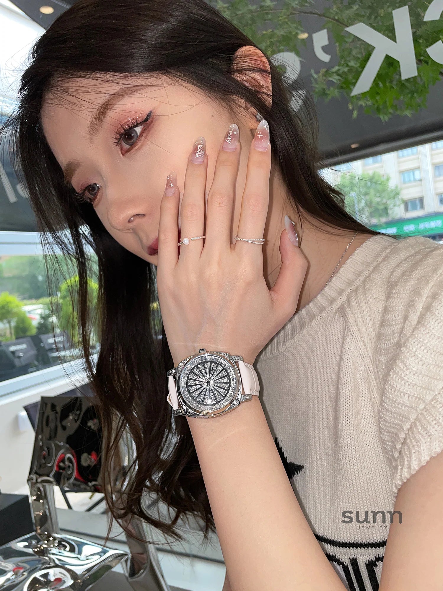 Jamari Pentagram Sparkle Watch
