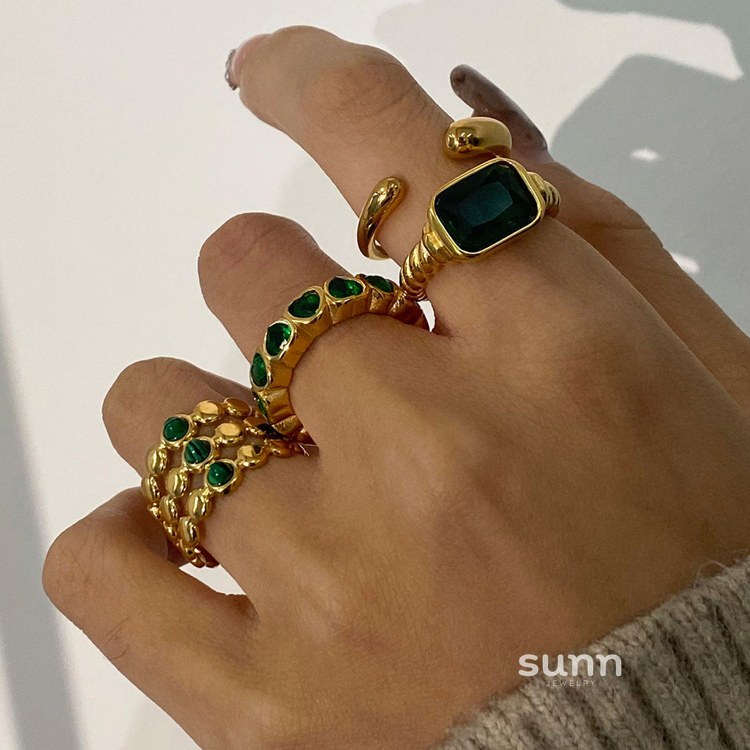 James Stainless Steel Statement Ring [ZSJEFUL7]